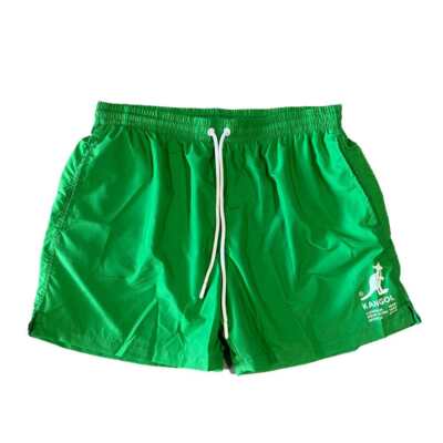 NEW KANGOL Swimming suit SWIM SHORT LOGO Male green S - KAS23-SWM01-137-S