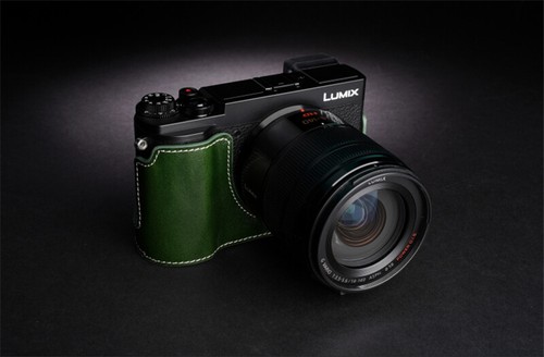 Panasonic Lumix GX9 Leather Half Case Camera Retro Cover TP Handmade - Bild 2 von 16