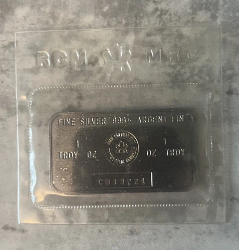 1oz RCM Royal Canadian Mint Collectible Vintage 999 Fine Silver Bar Sealed