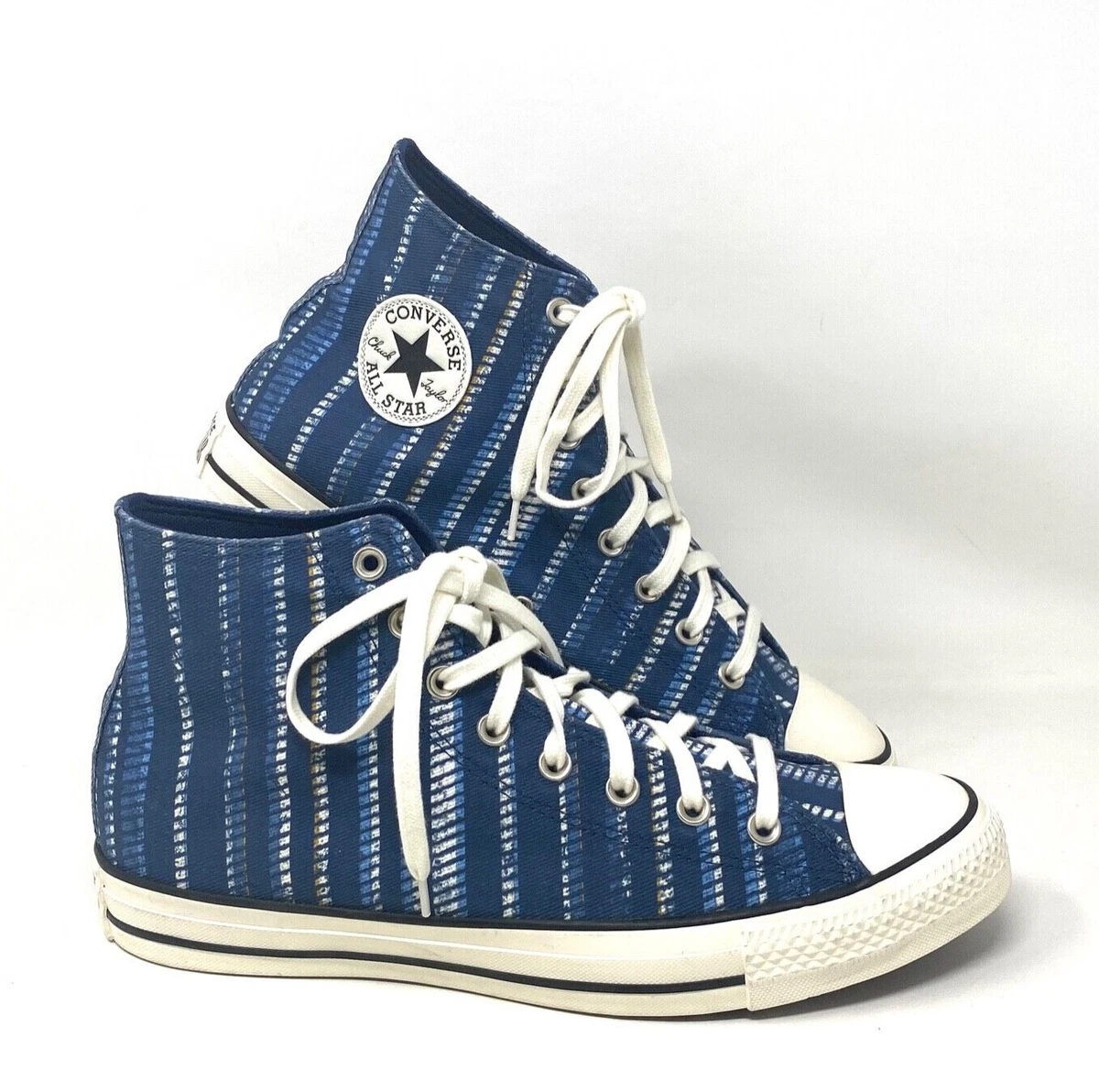 Converse Chuck Taylor All Star Summer Stripes High Top Blue Men s