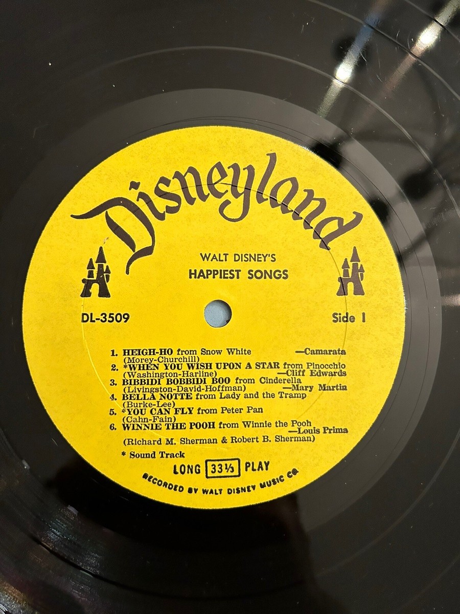 Walt Disney's Happiest Songs レコード VINTAGE Walt Disney's Happiest Songs Collector's LP Record