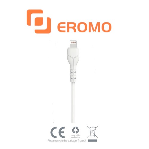 Eromo 1m Heavy Duty USB Charger Cable for iPhone - Fast Charging & Data Sync