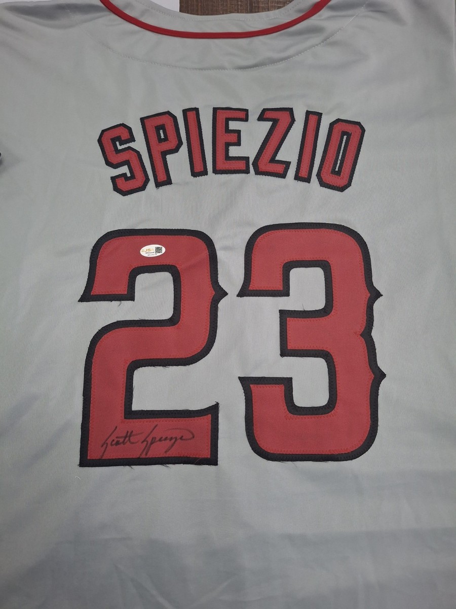 Scott Spiezio Los Angeles Angels Signed Grey XL Jersey JSA