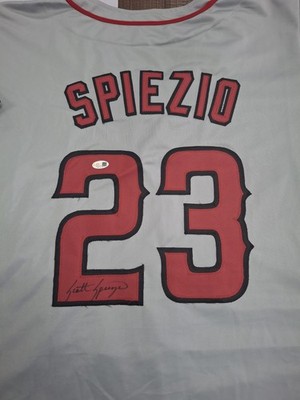 Scott Spiezio Los Angeles Angels Signed Grey XL Jersey JSA