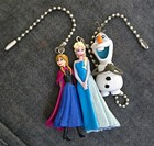 Disney Frozen Anna Elsa Olaf Ceiling Light/Fan Pull Or Zipper Charm Set — photo 1