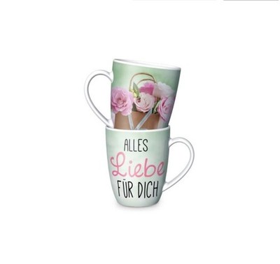 LaVida Ein Becher für Dich Alles Liebe für Dich 250 ml Porzellan Kaffeetasse