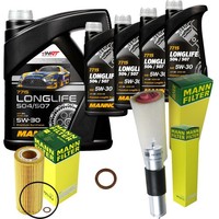 Mann Inspektionspaket 9L Mannol Longlife 504/507 5W-30 FüR BMW E53 3.0D