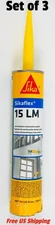 Sikaflex 15LM Polyurethane Sealant Hartford Green 10.1 oz Set of 3