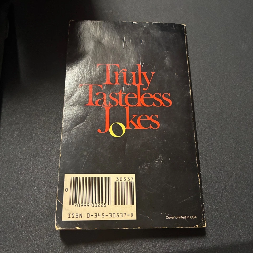 Truly Tasteless Jokes Book Blanche Knott Humor Novelty Gag Gift Inappropriate - Image 2 of 4