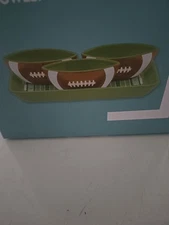 Ceramic Football Tray With Bowls