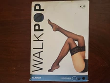 Lace Top Hold Ups Sheer  Stay Up Stockings for Women Size XL Black