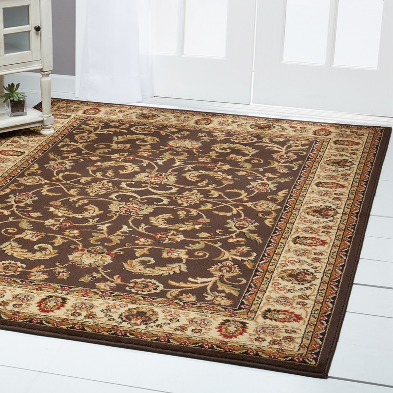 Persien BROWN CREAM AREA RUG 2X7 RUNNER ORIENTAL 08 - ACTUAL 1' 9" x 7' 2"