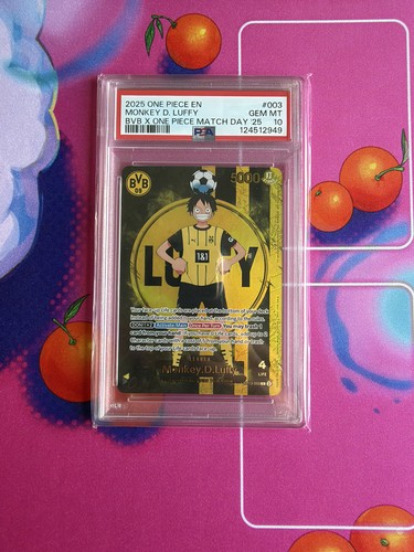Bandai Monkey D. Luffy #003 BVB x One Piece Match Day '25 Holo EN 2025 PSA 10