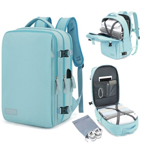 Waterproof School Student Backpack Oxford Computer Bag Unisex - Afbeelding 9 van 13