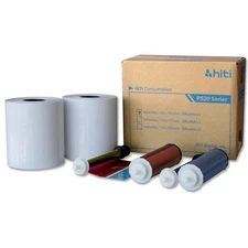 HiTi 4x6" Media for Photo Printer P520 & P520L, 500 Sheets to a Roll, 2 Rolls in