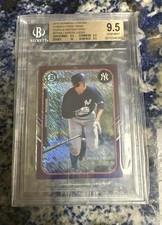 2015 Bowman Chrome Aaron Judge MINI Farm’s Finest /250 Purple Refractor BGS 9.5