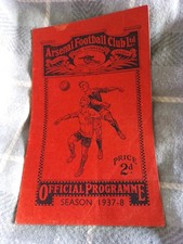 Charlton v Aston Villa Fa Cup Football Programme 1937/38 3rd Replay @arsenal (31