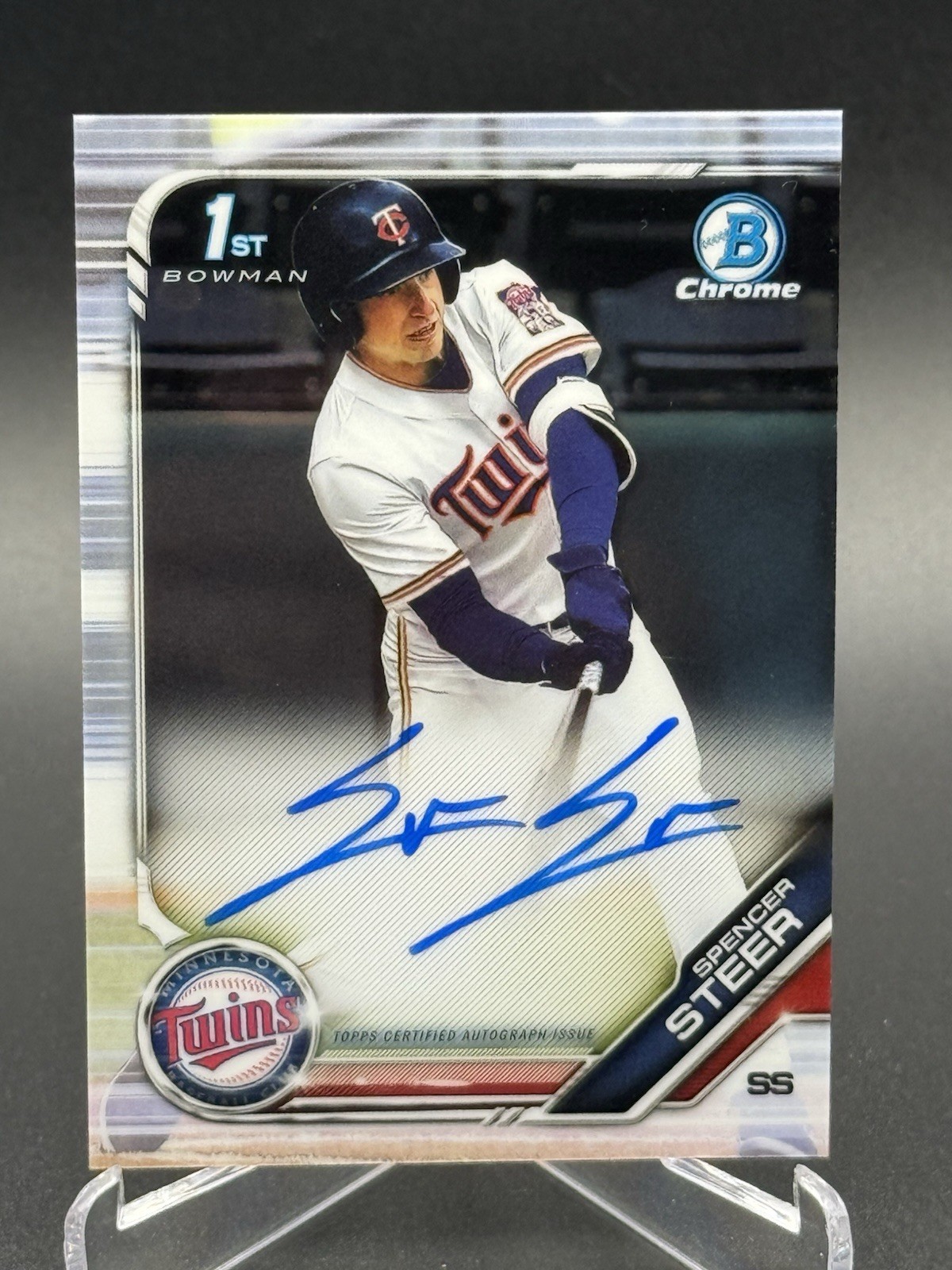 2019 Bowman Draft SPENCER STEER 1st Chrome Auto CDA-SST