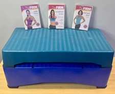 The Firm TransFirmer Aerobic Step Exercise Cardio Fitness w/ DVD's All 8 Feet!