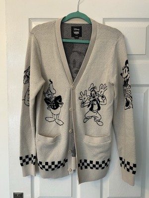 Disney X Vans Mickey Mouse Pluto Minnie Donald Duck Goofy Cardigan Extra Small