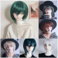 1/6 1/4 1/3 Short Hairs with Bangs High-Temperature Fibre Silk Wig Fit BJD Doll