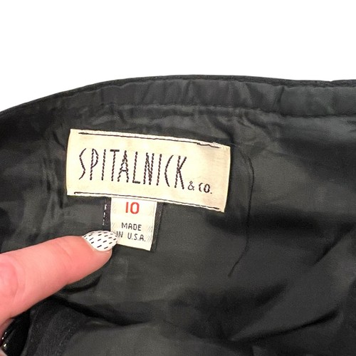 Vintage Spitalnick & Co. 100% Wool Black Cargo Skirt Size 27 28 High Waisted - Picture 5 of 7