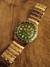 Timex Reissue Men's Diver's Watch Green Dial. Brand New Old Stock!