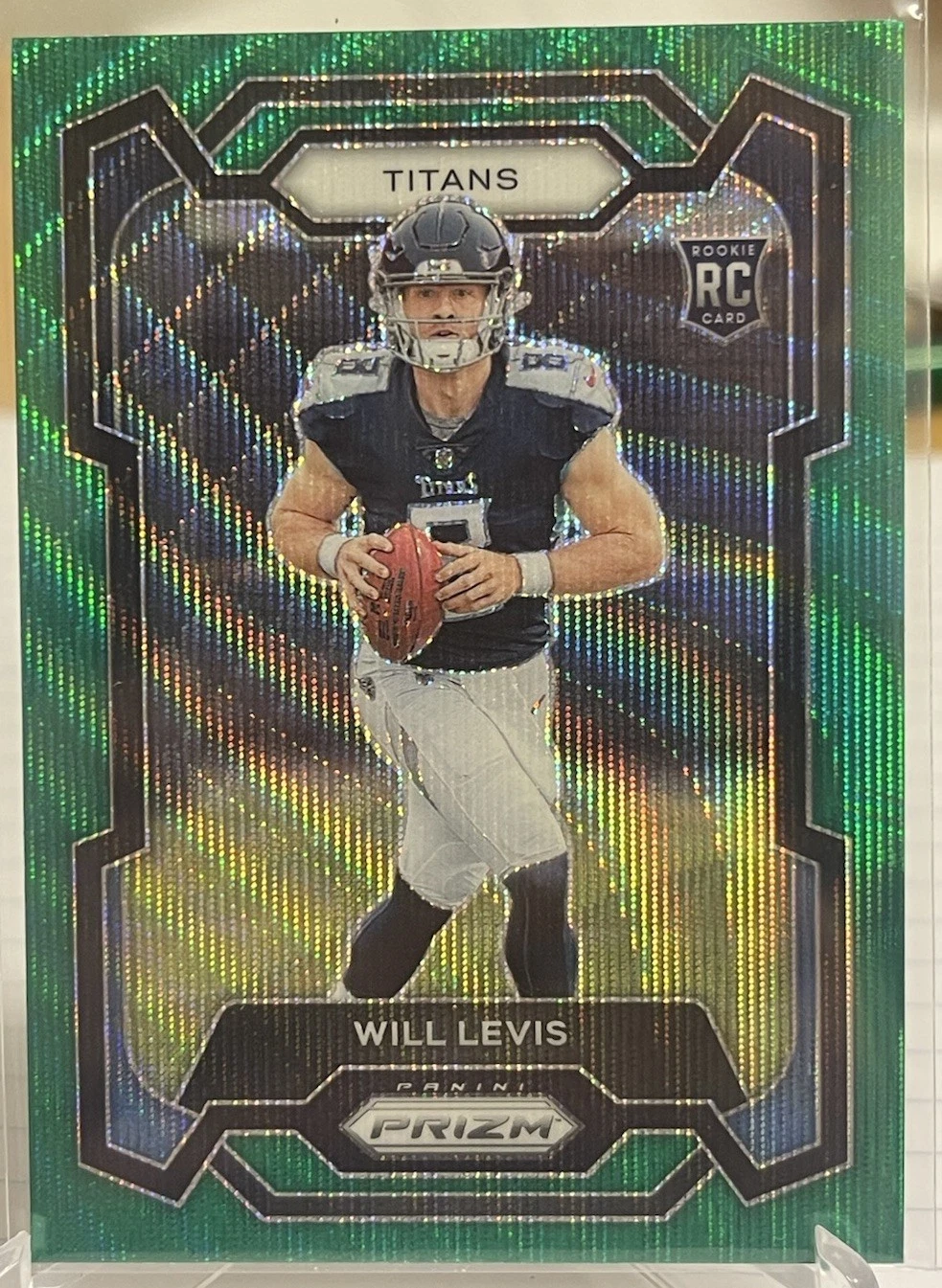 2023 Panini Prizm Will Levis Rookie Green Wave Prizm RC #397 Titans
