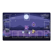 Pokemon Playmat Gengar Mimikyu Litwick TCG CCG Pad Card Game Play Mat Mousepad