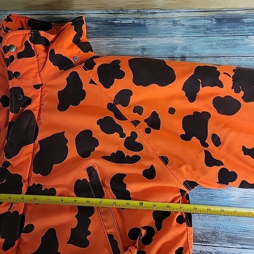Gamehide Blaze Orange Camo Hunting Jacket Adult XL Detachable Hood Camouflage - Picture 4 of 15