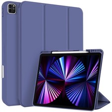 3-türige TPU Leder Hülle für iPad Pro 11 2022/2021/2020 mit Stiftschlitz