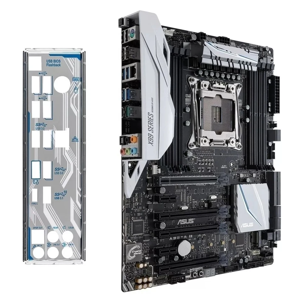 Kit Asus X99 A II scheda madre con cpu i7 6800k ddr4 motherboard ATX socket 2011 - Immagine 2 di 4