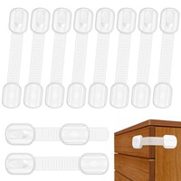 Kindersicherung Schrank, Kimsky 10 StüCk Schranksicherung Baby, 15Cm, Weiss