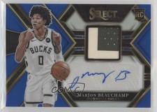 2022-23 Panini Select Rookie Jersey Blue Prizm 31/49 MarJon Beauchamp Auto 17mc