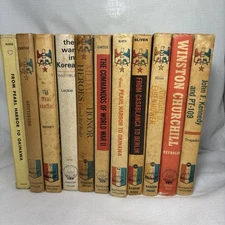 Lot of 11 Vtg 1960’s Landmark Children's History Books Random House Hardcover