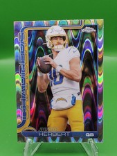 2025 Topps Chrome- Justin Herbert RayWave Refractor #158 Los Angeles Chargers 