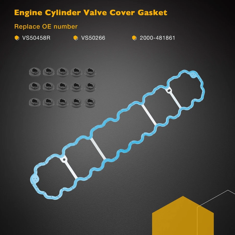 VS50458R 4.0L Engine Cylinder Head Gasket Set Fit 1999-06 Jeep Wrangler Cherokee - Изображение 4 из 4