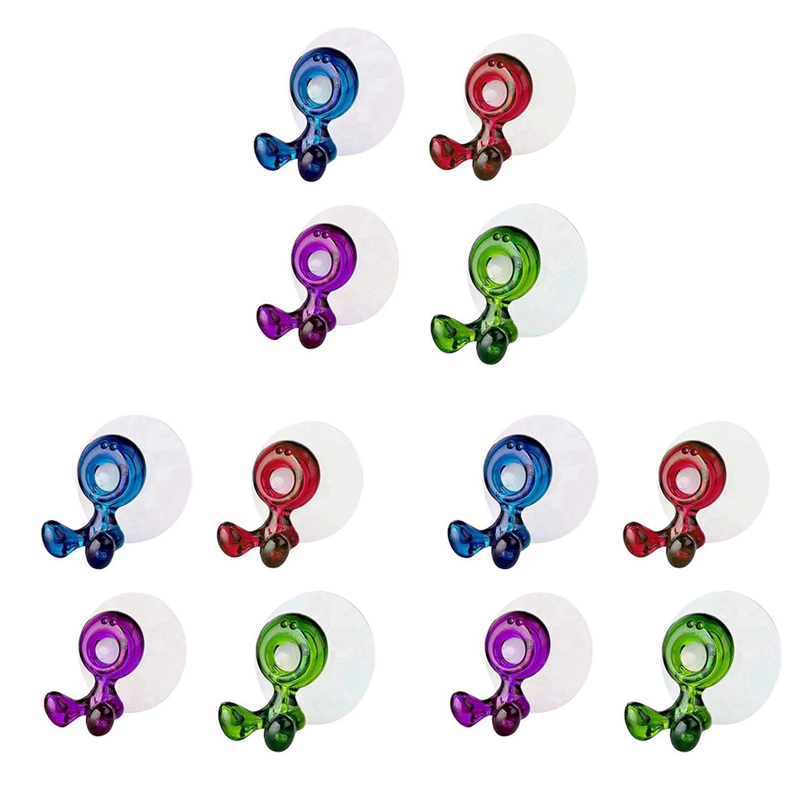 12X Toothbrush Holder with Suction Cup Towel Wall Hooks Reusable Drill-3226