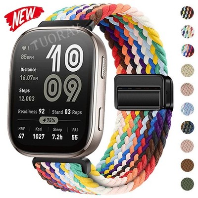 Nylon Armband Ersatz Für Amazfit Bip 6 5 GTR GTS 4 3 2 2e Mini Magnet Ersatzband