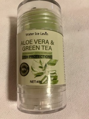 NEW! Water Ice Levin Aloe Vera Tea Deo - 72 hrs Odor Elimination, NATURAlL