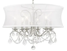 Livex Lighting 6306 6 Light 360 Watt Chandelier - Nickel
