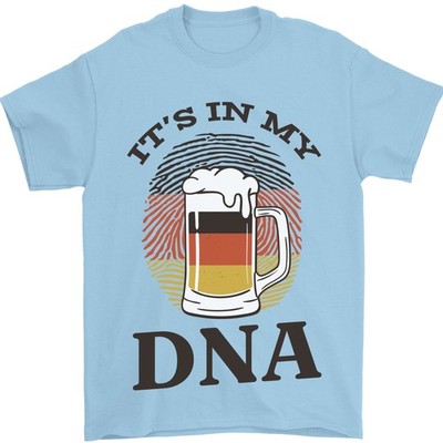 Deutsche Bier Sein IN My DNA Lustig Deutschland Herren 100% Baumwoll
