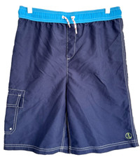 LANDS' END KIDS - Boy's Swim Trunks Swimsuit - Youth Size XL 18-20 - Blue