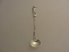 ANTIQUE ART NOUVEAU STERLING SILVER GORHAM FIGURAL SALT SPOON LOT *217