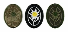 Elite Edelweiss German WW2 WWII Patch I Army Soldier Mountain Troops Flower Logo