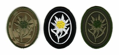 #ad Elite Edelweiss German WW2 WWII Patch I Army Soldier Mountain Troops Flower Logo $5.99