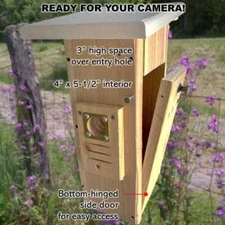 Camera-Ready Bluebird House | Cedar | Insulated | Predator Guard | Weatherproof