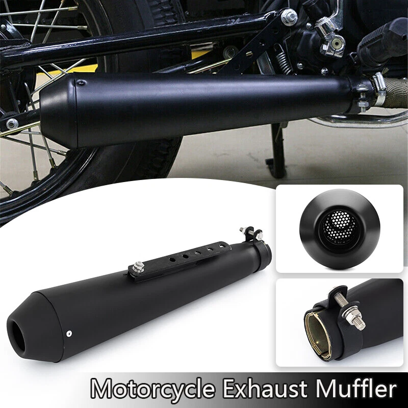 Universal Motorcycle Exhaust Pipe Muffler Fit for Harley Honda CB350 CB360 1PC — 第 3/4 张图片