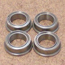3/32 inch bore.4 Radial Ball Bearing.FLANGED 3/32 X 3/16 X 3/32 Lowest Friction