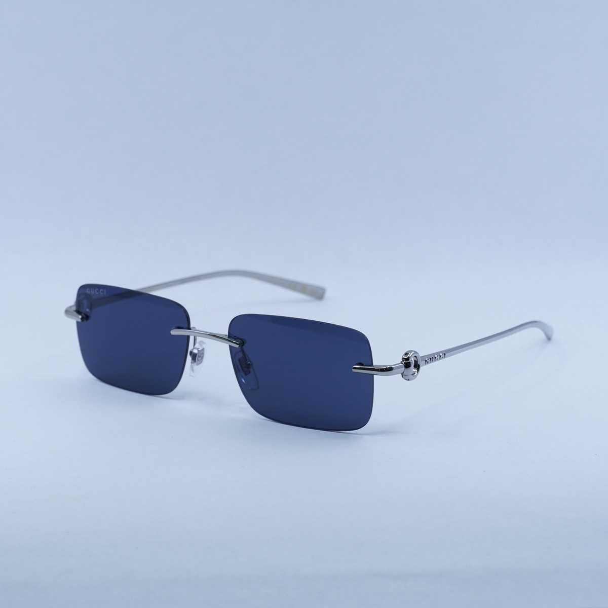 GUCCI705 GUCCI GG1703S 003 Silver/Blue 55-17-140 Sunglasses New Authentic